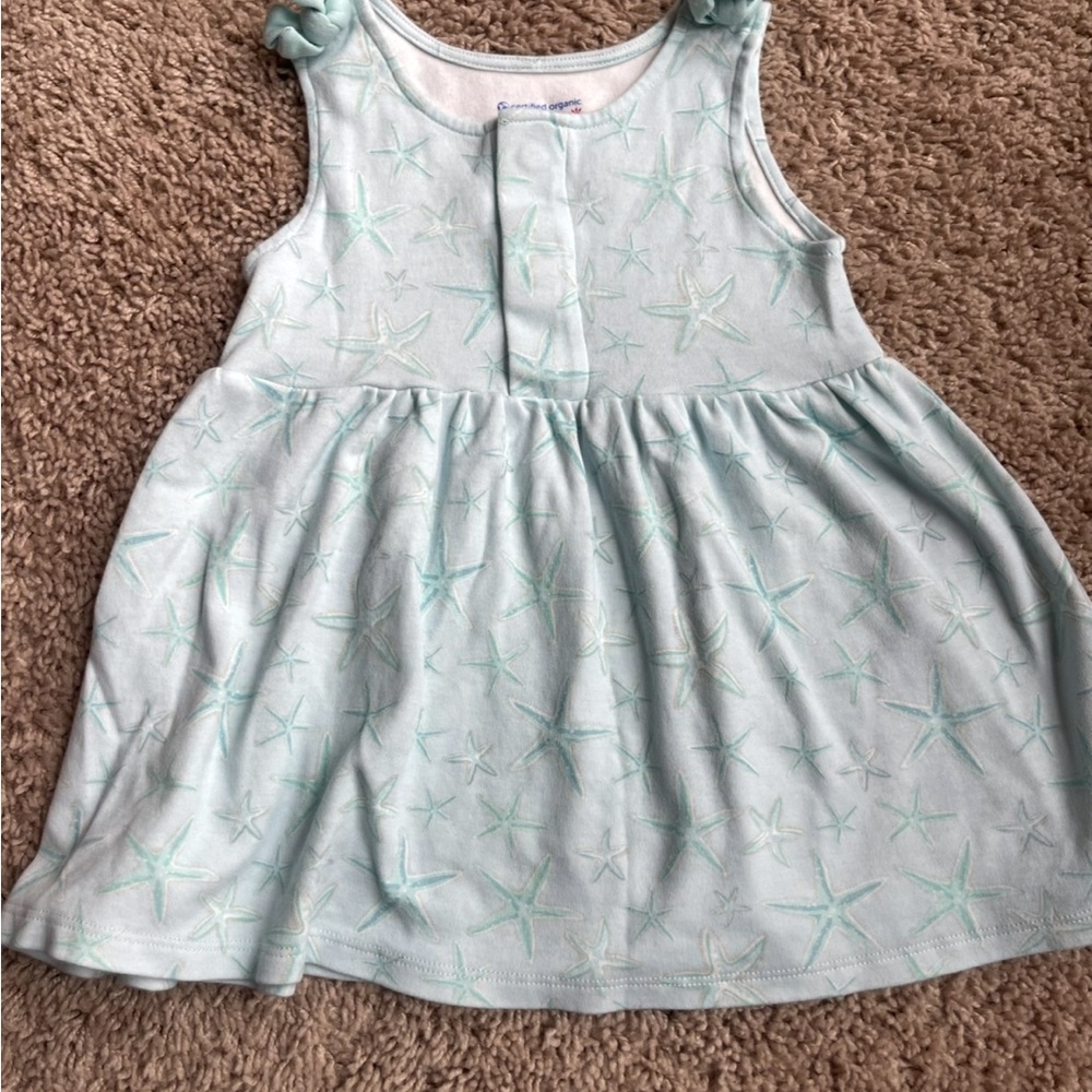 Magnetic me shine bright like a  Starfish Dress 3T organic cotton